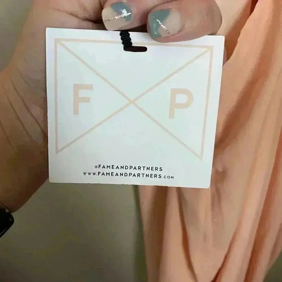 Fame and Partners Maxi Dress Peach Size 8 - Picture 9 of 14